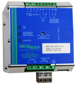DIN Rail DC UPS with Battery Detection System